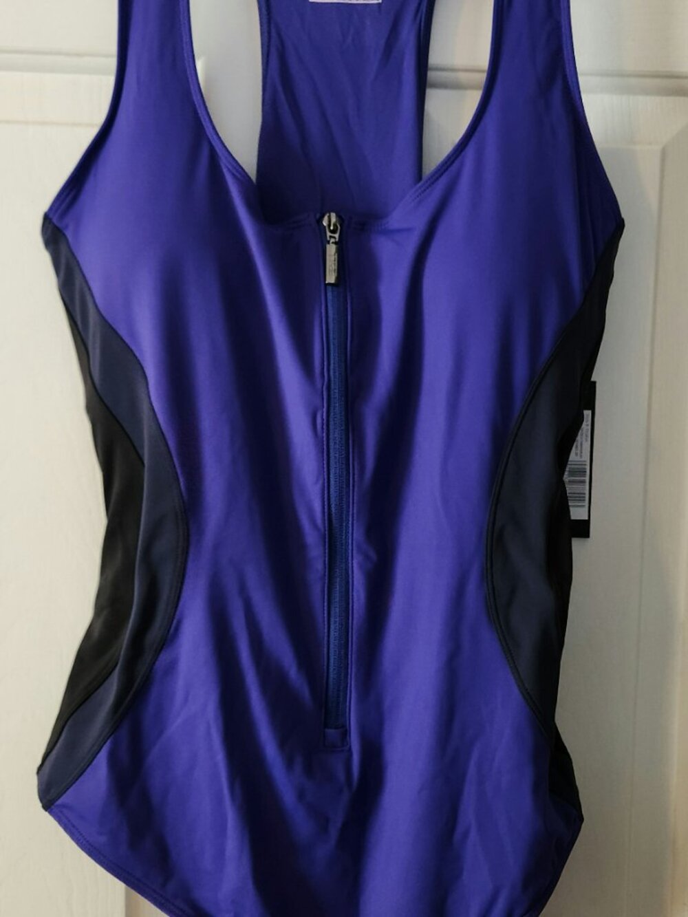 TA3 zip one piece shaping swimsuit - Picture 3 of 8